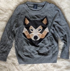 Wolf sweater boys Gap